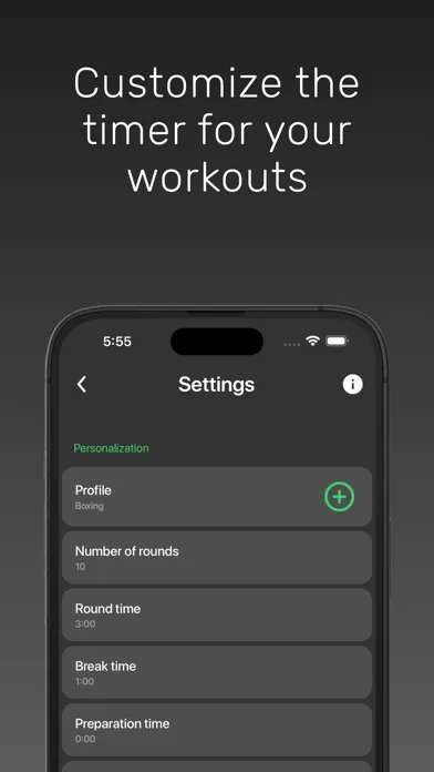 Boxing Timer & Interval Timer 스크린샷