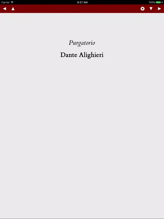 Cross Dante Purgatorio iPad  スクリーンショット
