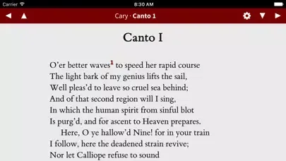 Cross Dante Purgatorio スクリーンショット