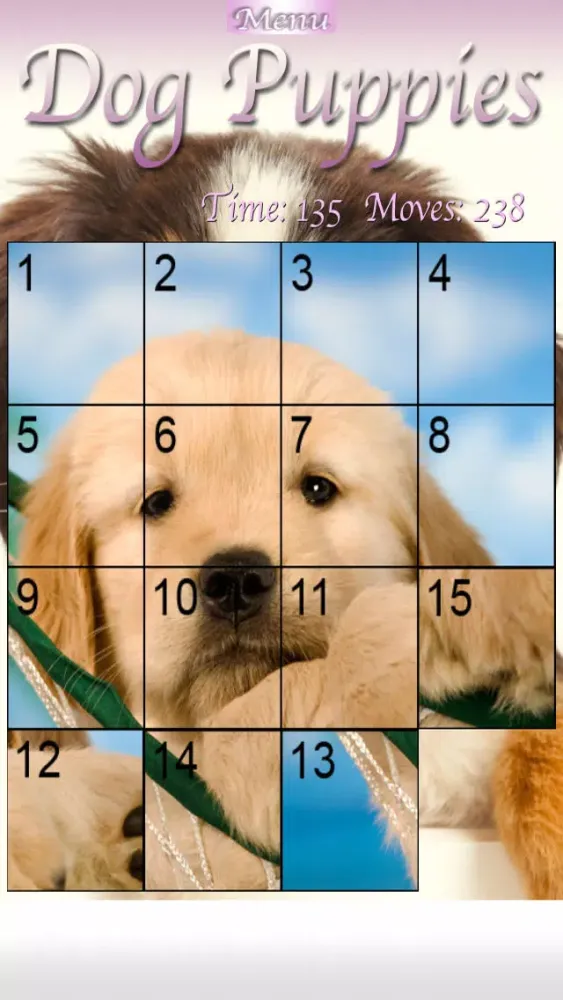 Ảnh chụp màn hình của Dog Puppies HD