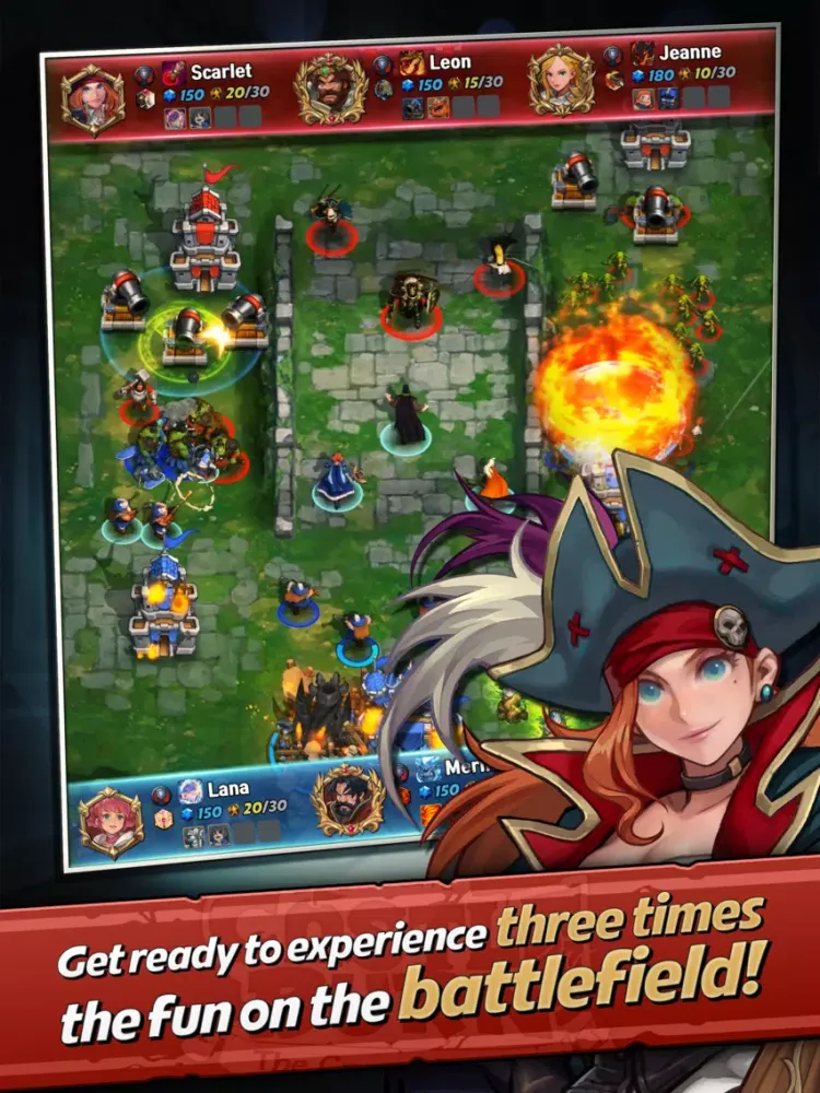 Ảnh chụp màn hình của Castle Burn iPad 