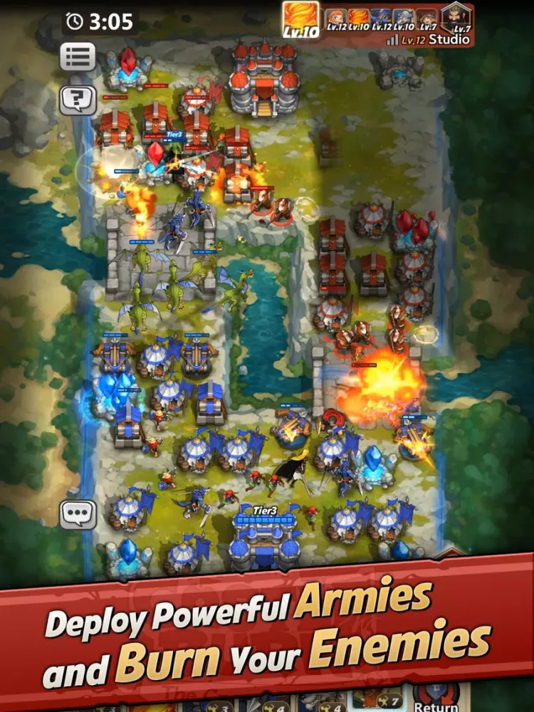 Ảnh chụp màn hình của Castle Burn iPad 