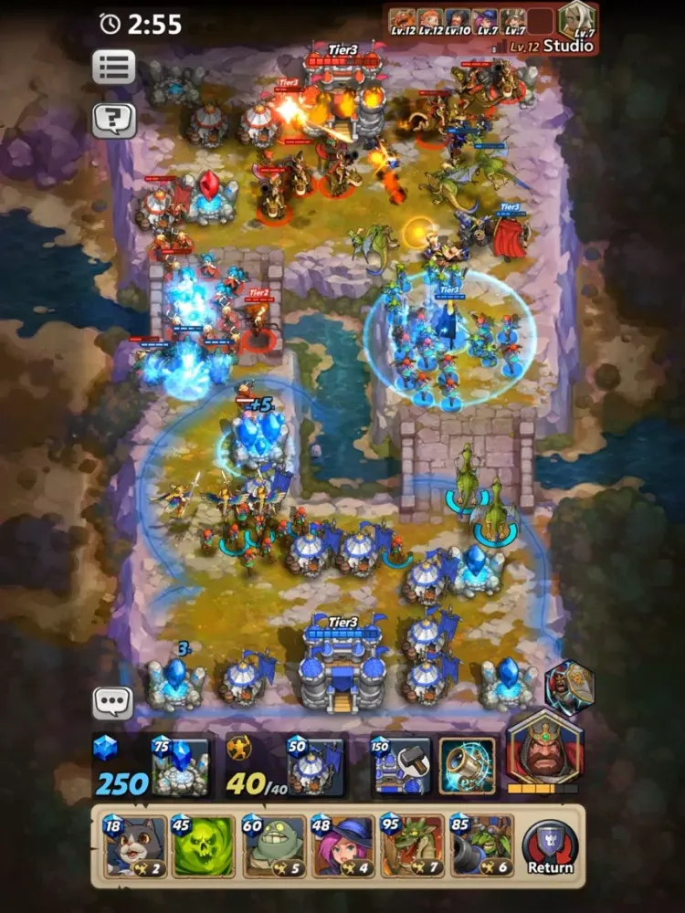 Ảnh chụp màn hình của Castle Burn iPad 