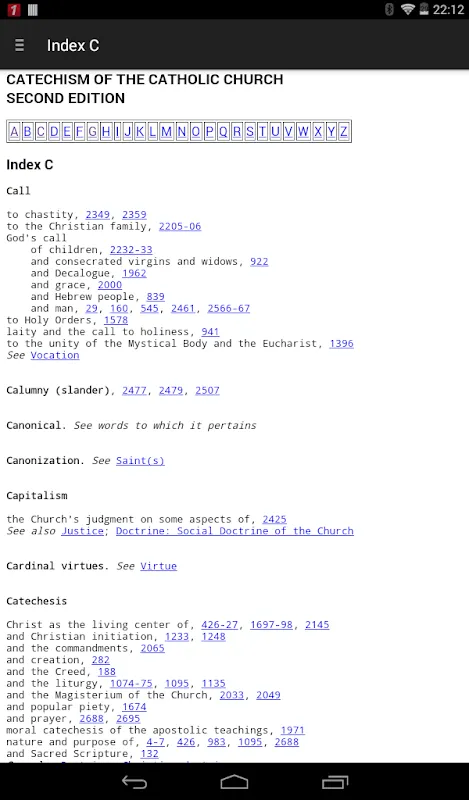Catechism.Android سکرین شاٹس