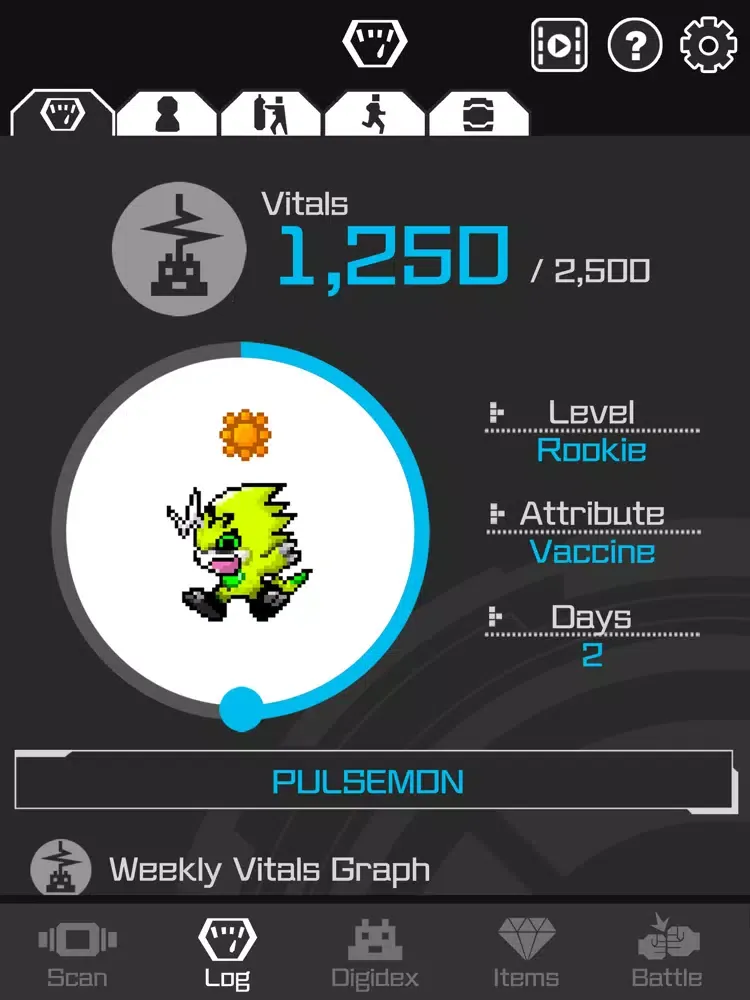 DIGIMON VITAL BRACELET Lab iPad  스크린샷