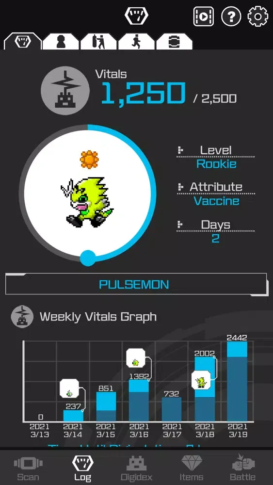DIGIMON VITAL BRACELET Lab 스크린샷