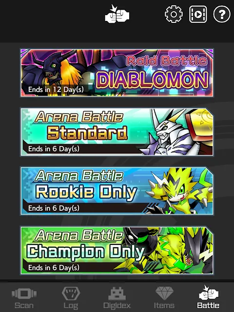 Screenshot di digimon vb lab