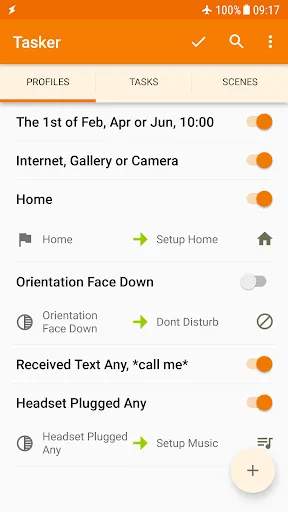Tasker سکرین شاٹس