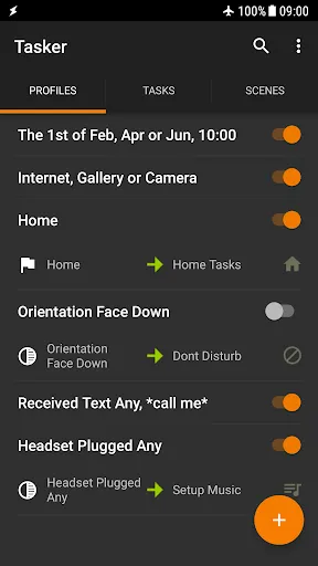 Tasker سکرین شاٹس