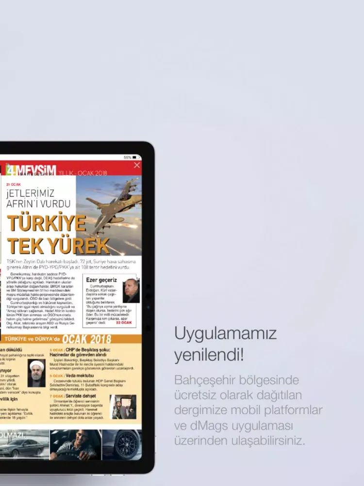 Tangkapan layar 4 Mevsim Bahçeşehir iPad 