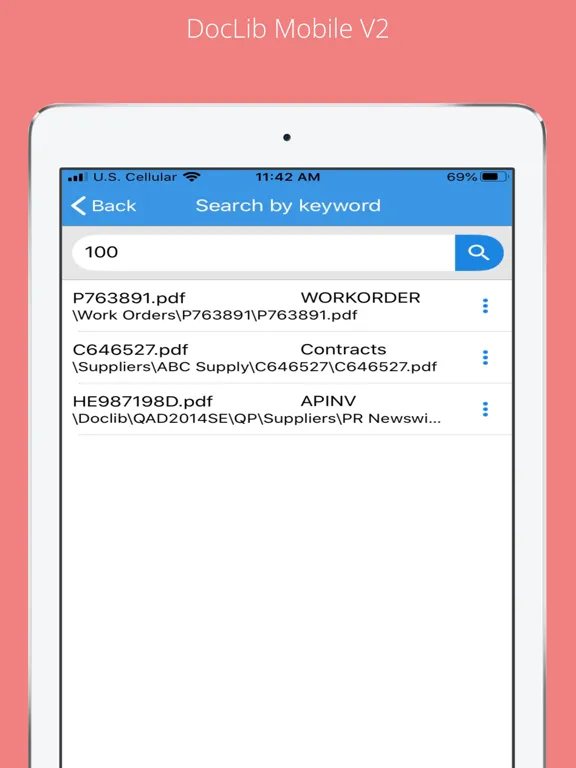 DocLib Mobile V2 iPad স্ক্রিনশট