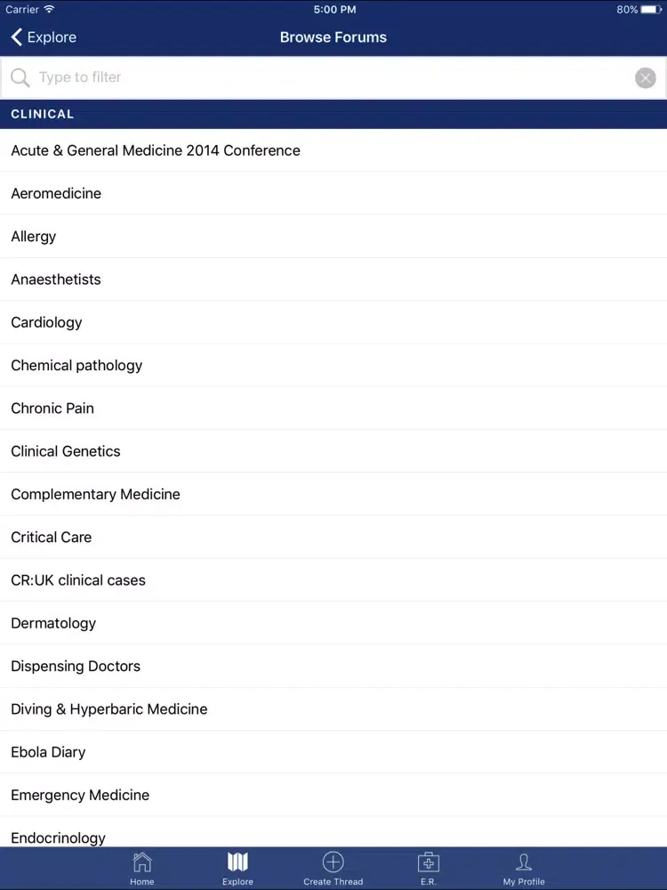 Doctors.net.uk Forum iPad  스크린샷