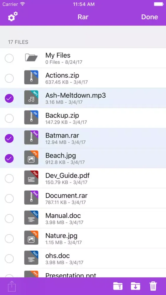 ภาพหน้าจอของ Rar Pro 2