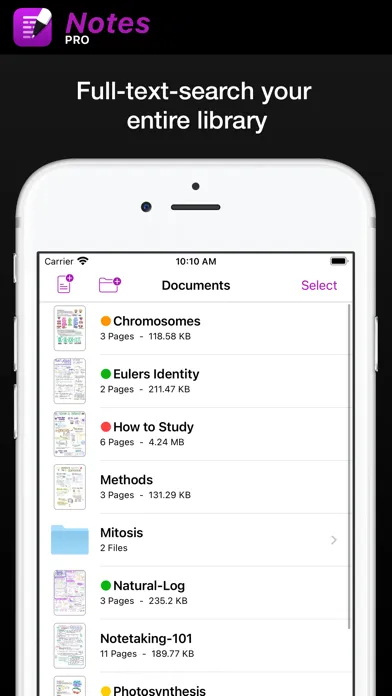 ภาพหน้าจอของ Notes Pro - Easy Note-Taking