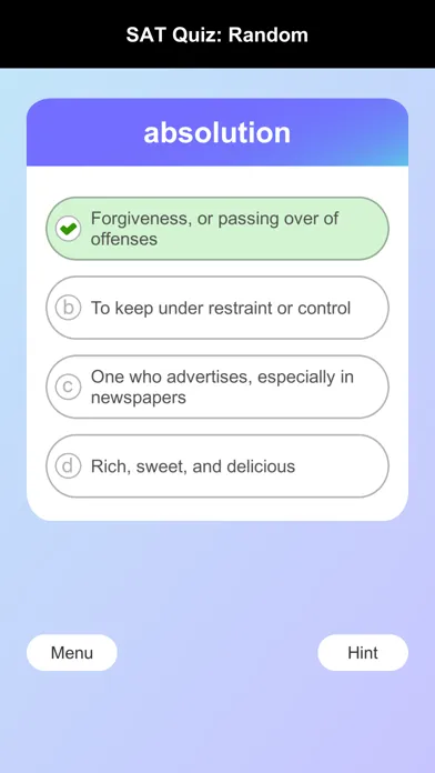 SAT Words Quiz应用截图
