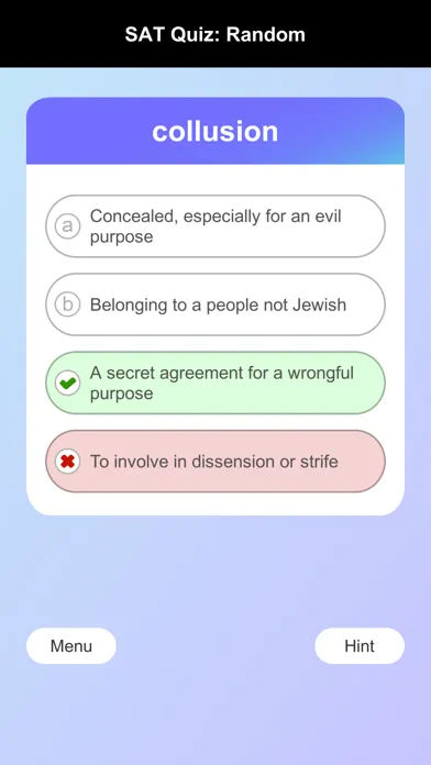 SAT Words Quiz应用截图