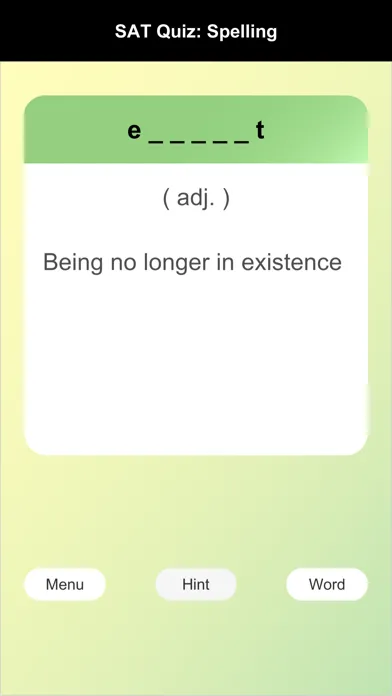 SAT Words Quiz应用截图