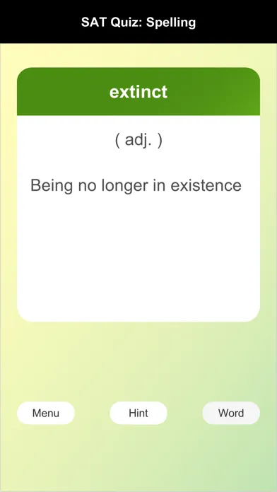 SAT Words Quiz应用截图