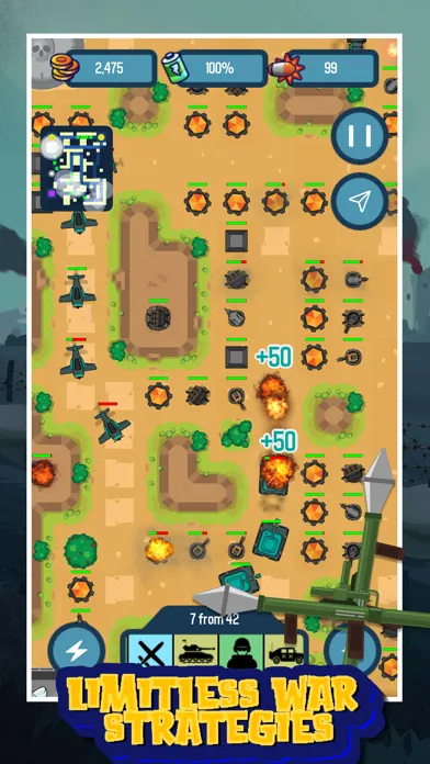 ภาพหน้าจอของ Strategy War:Idle Tower Battle