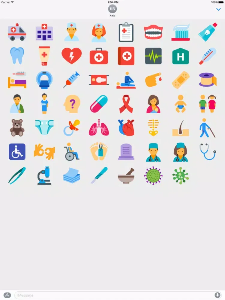 Hospital Stickers Pack iPad  스크린샷