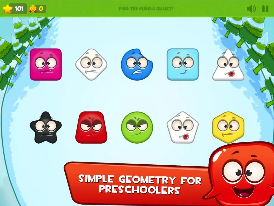 Learn Shapes & Colors - Geometry For Kids iPad 应用截图
