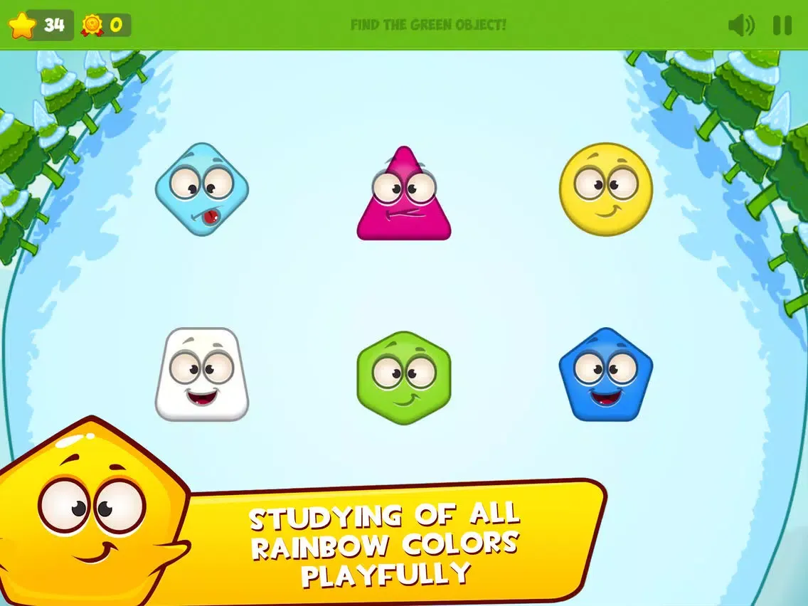 Learn Shapes & Colors - Geometry For Kids iPad 应用截图