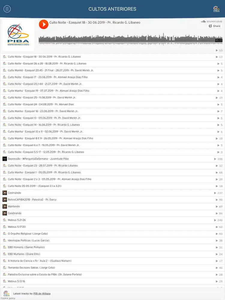 Zrzuty ekranu PIBA iPad 