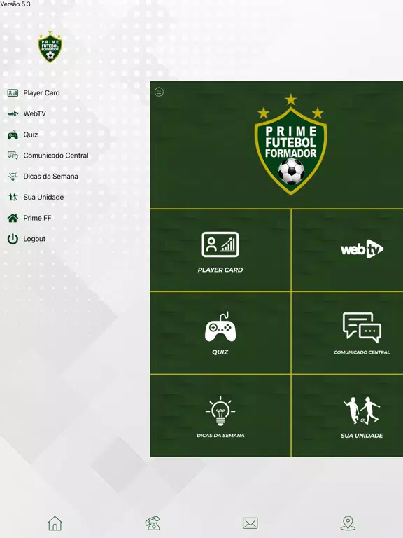 Tangkapan layar PRIME Futebol Formador - Aluno iPad 