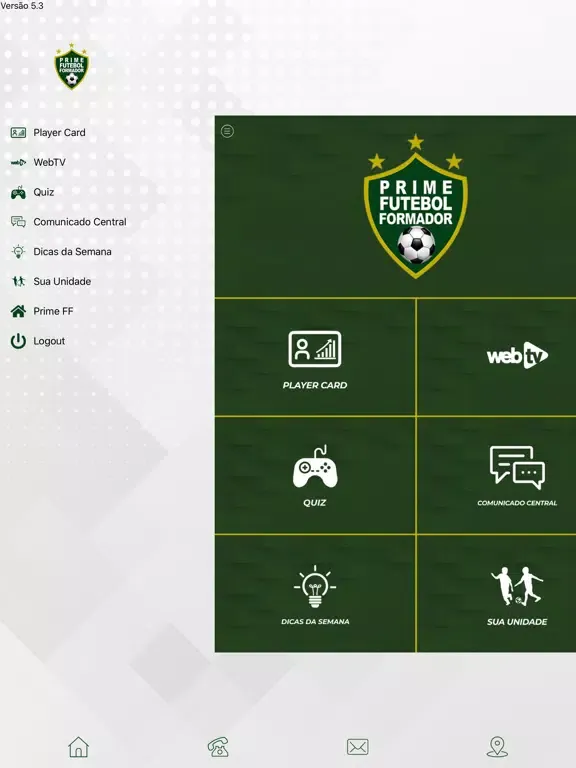 Tangkapan layar PRIME Futebol Formador - Aluno iPad 