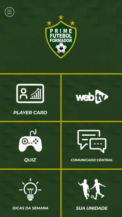 Tangkapan layar PRIME Futebol Formador - Aluno