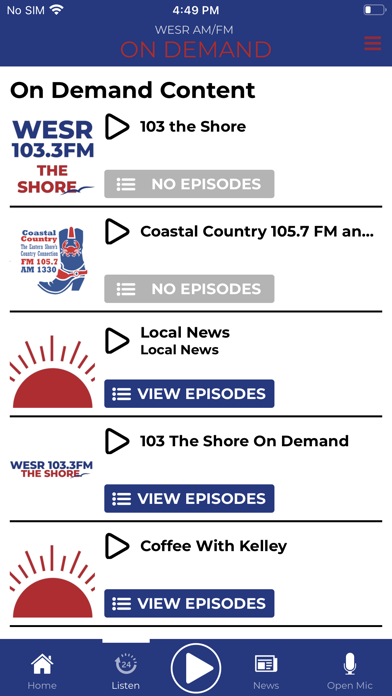 Eastern Shore Radio App स्क्रीनशॉट
