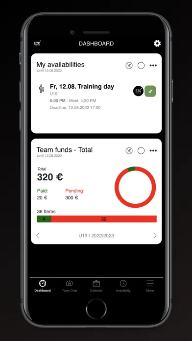 Capturas de tela do easy2coach Team Manager