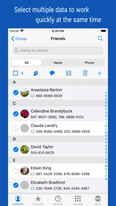 iContacts+: Contact Group Tool 스크린샷