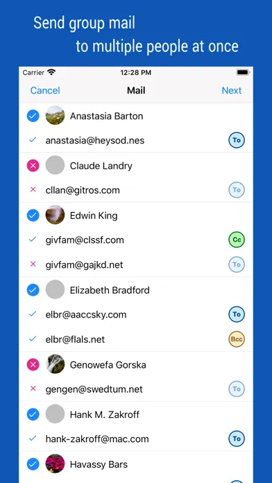 iContacts+: Contact Group Tool 스크린샷