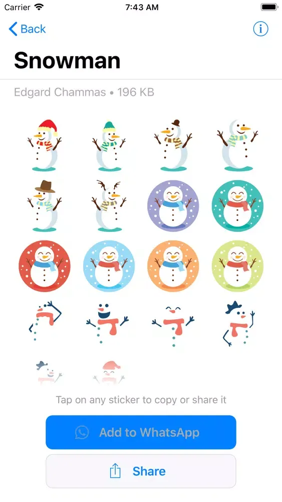 Ảnh chụp màn hình của Xmas Stickers, Merry Christmas