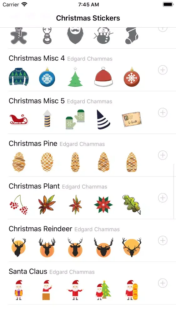 Ảnh chụp màn hình của Xmas Stickers, Merry Christmas