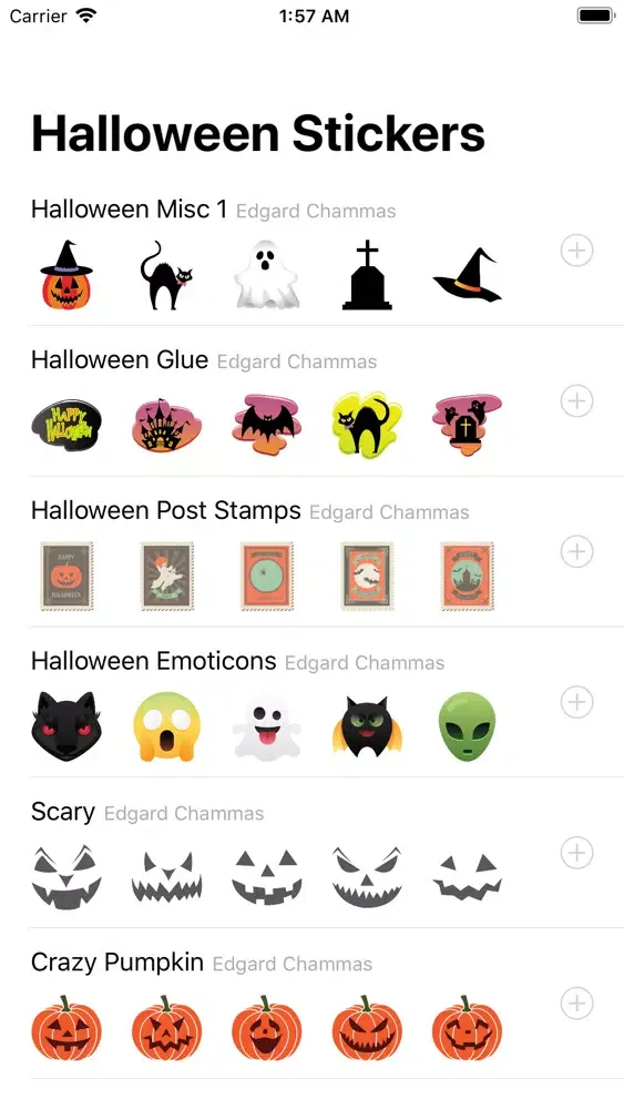 Capturas de tela do Halloween Sticker Art