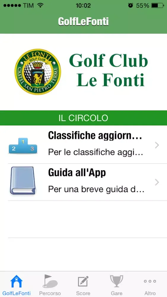 Screenshot di GolfLeFonti