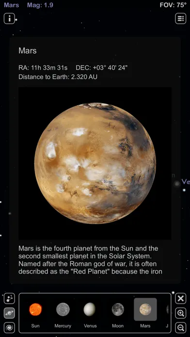 ภาพหน้าจอของ Star Rover - Stargazing Guide