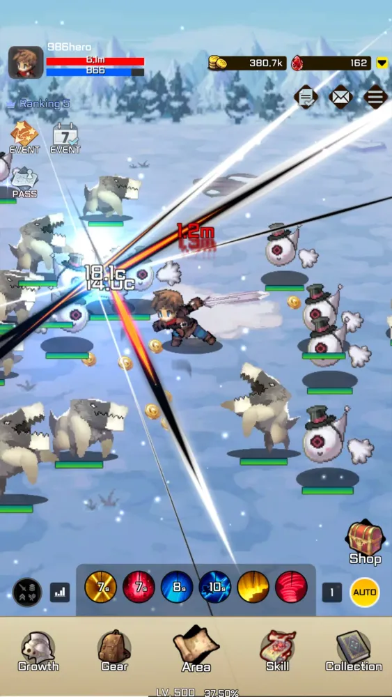 Screenshot di Idle 999th Hero: AFK RPG