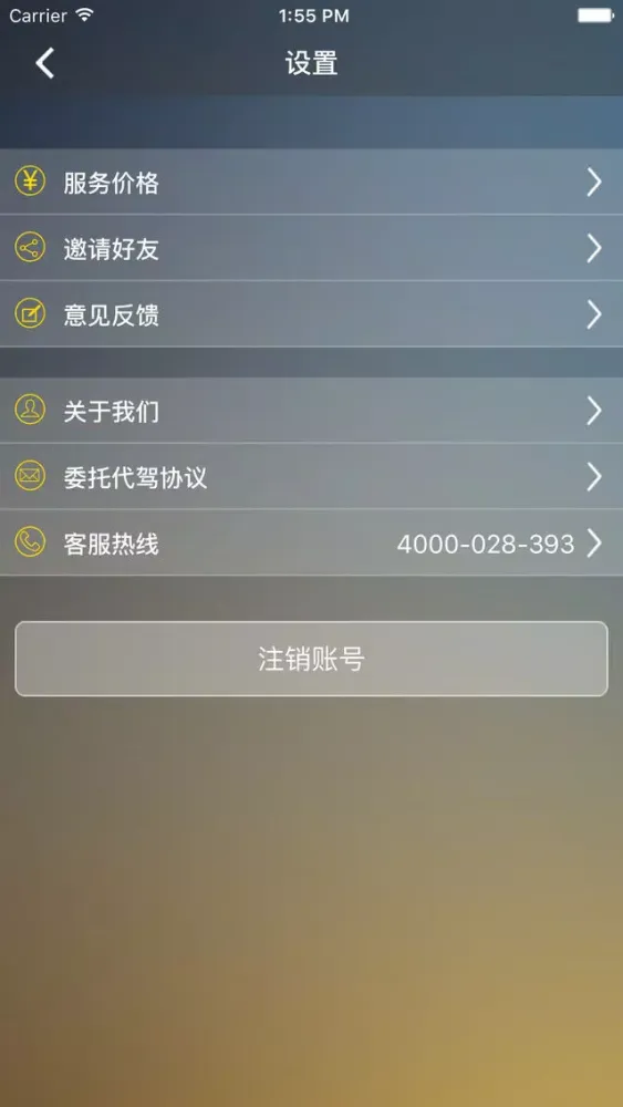 天仆代驾客户端应用截图
