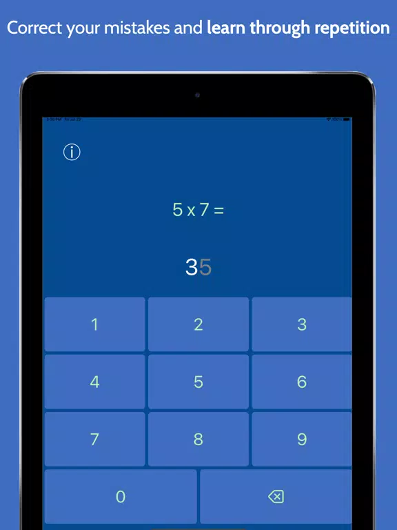 Multiplication Facts Fast iPad 應用截圖