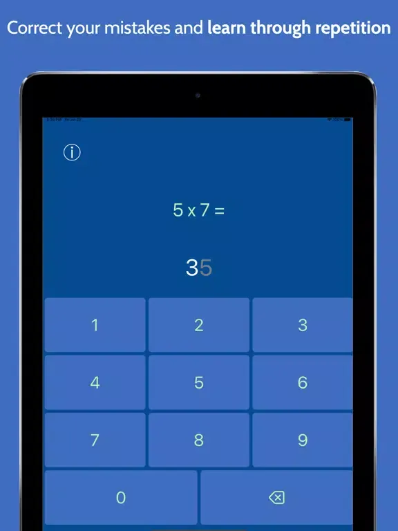 Multiplication Facts Fast iPad  स्क्रीनशॉट