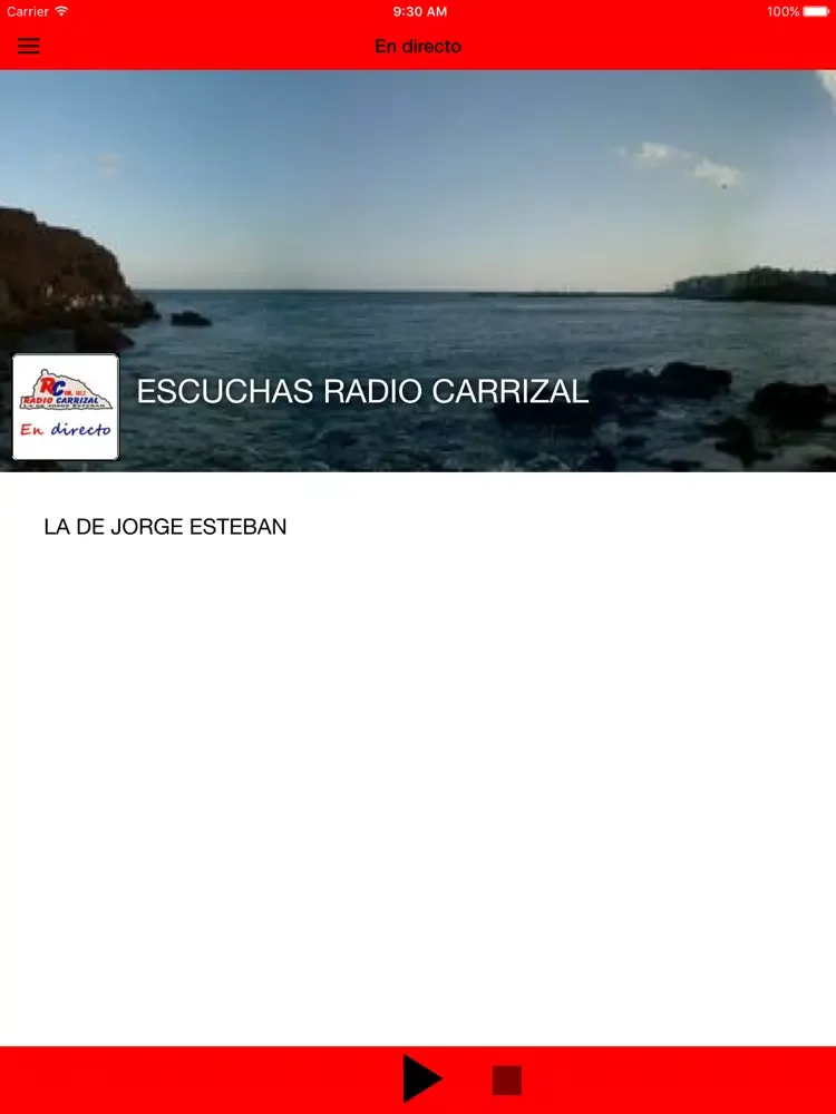 Capturas de tela do Radio Carrizal iPad 