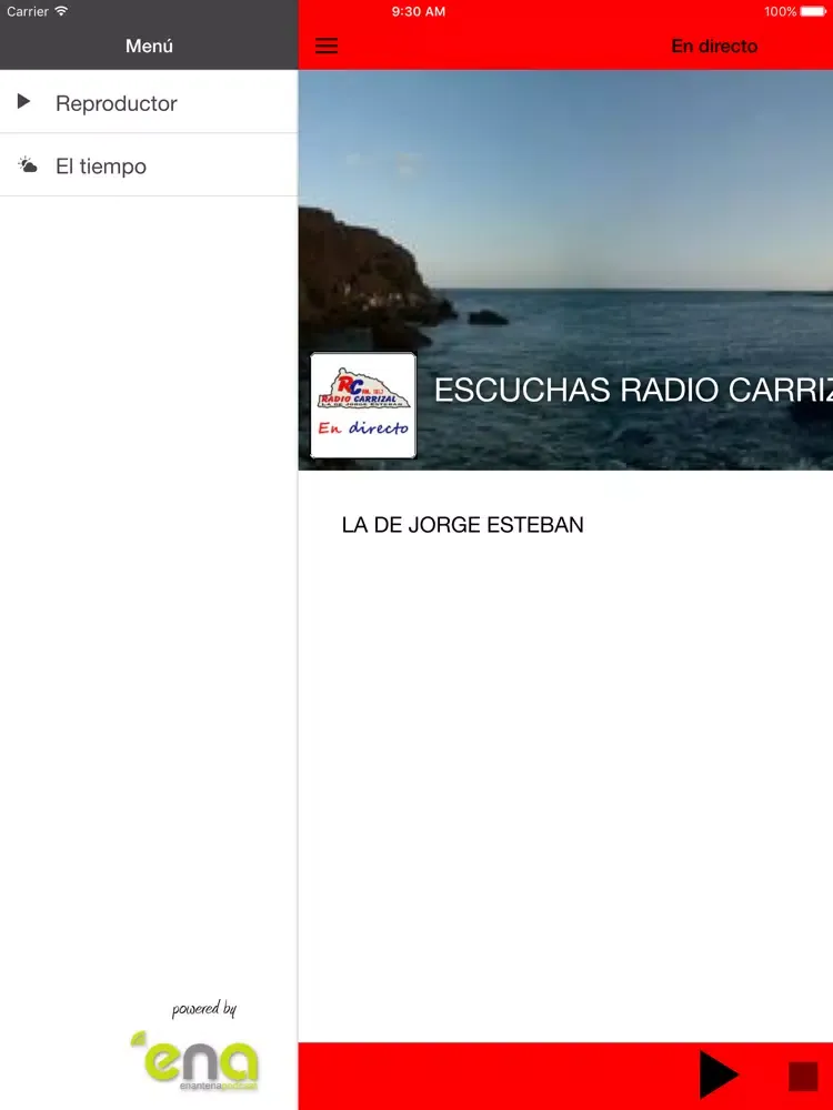 Capturas de tela do Radio Carrizal iPad 