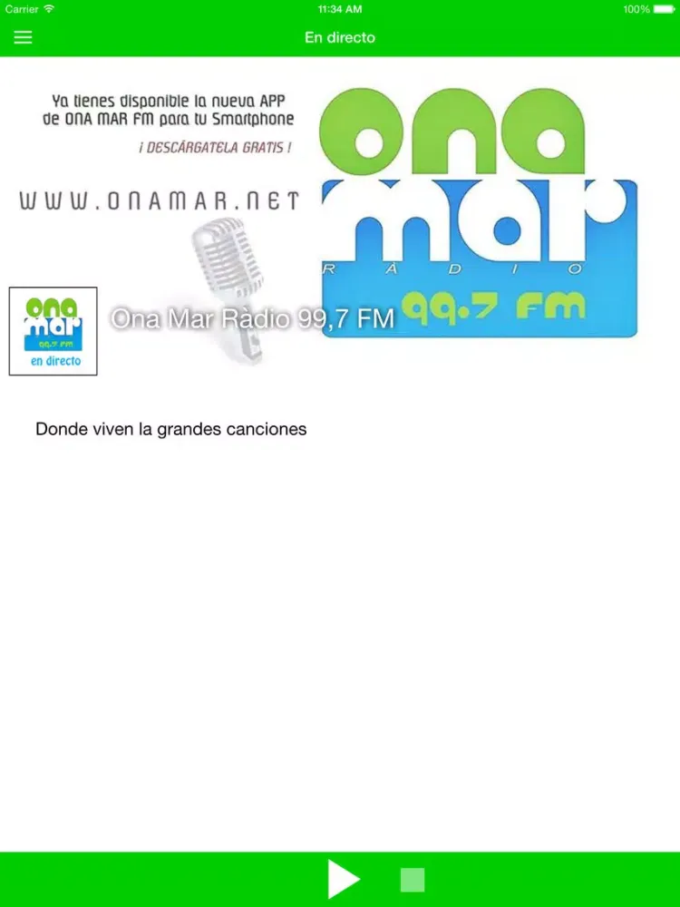 Rádio Ona Mar iPad  스크린샷