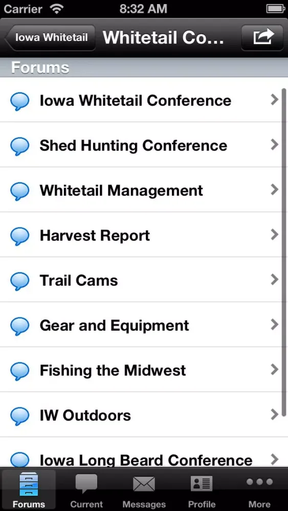 Screenshot di Iowawhitetail Mobile App