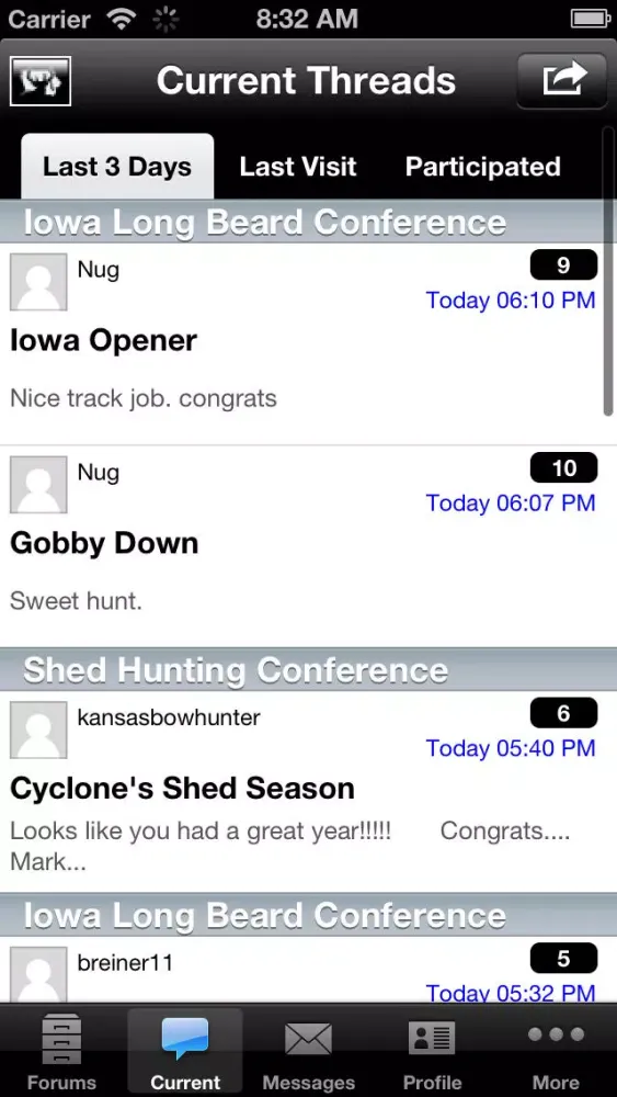 Screenshot di Iowawhitetail Mobile App