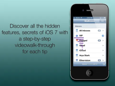 Tips & Tricks for iOS 7 & iPhone: Video Secrets Free iPad  Screenshots
