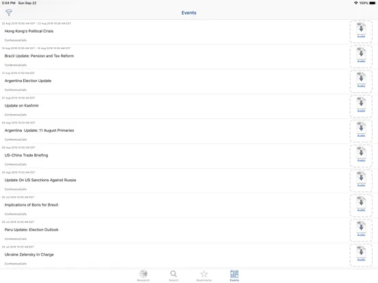 Eurasia Group iPad  Ekran Görüntüleri